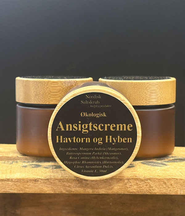 Ansigtscreme Havtorn og Hyben, økologisk